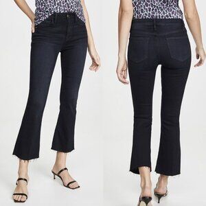 FRAME Le Crop Mini Raw-Edge Boot-Cut Jeans in Marcella, size 30